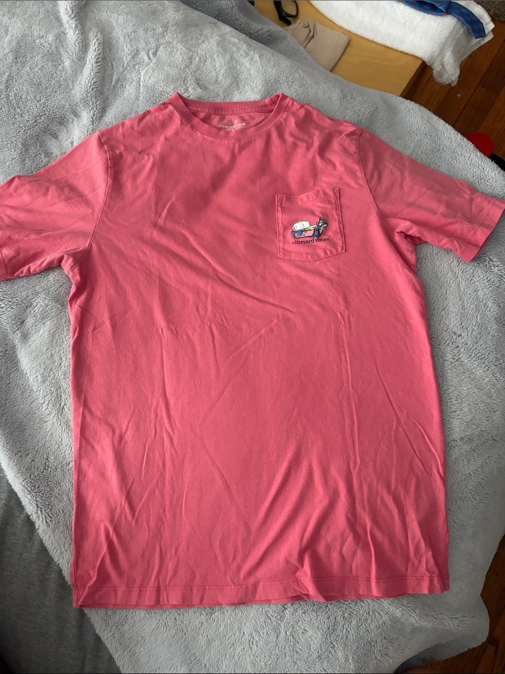 VGC Boys Vineyard Vines Coral lacrosse Whale Short-Sleeve Tee Size XL (18)